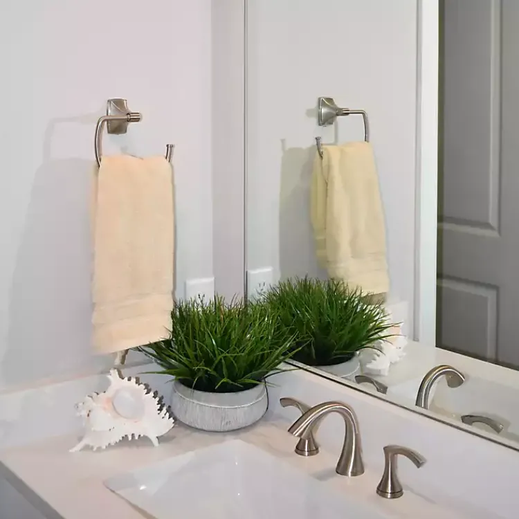 Online Grass Arrangement in Gray Ceramic Bowl Arrangements & Greenery