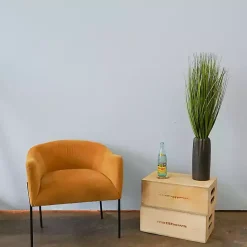 Outlet Grass Arrangement in Gunmetal Pot Arrangements & Greenery