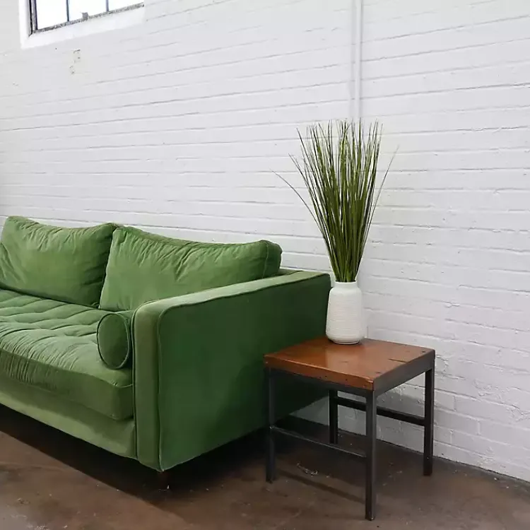 Hot Grass Arrangement in Ringed White Pot, 32 in. Arrangements & Greenery