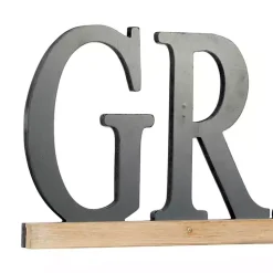 Kirklands Home Wall Quotes & Signs|Grateful Wood Wall Plaque Black