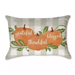 New Grateful Thankful Blessed Pillow Fall