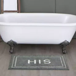 Kirklands Home Bathroom Rugs|& White Gray