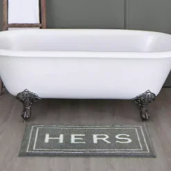 Kirklands Home Bathroom Rugs|& White Gray