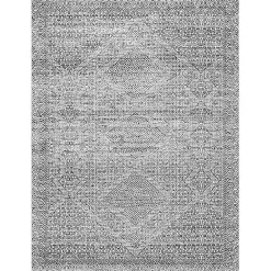 Kirklands Home Accent Rugs|Gray Abstract Pattern Washable Runner
