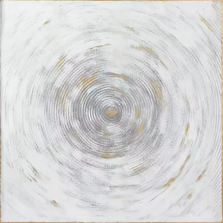 Kirklands Home Wall Plaques|Gray Abstract Swirl Metal Wall Plaque