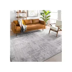 Kirklands Home Area Rugs|Gray Abstract Woven Area Rug, 5x7