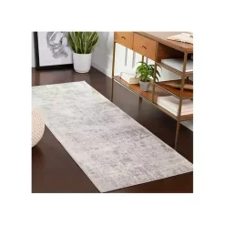 Kirklands Home Area Rugs|Abstract Woven Runner Gray