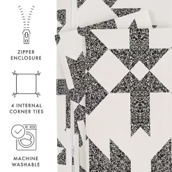 Kirklands Home Duvets|Gray Adobe Diamond 2-pc. Twin Duvet Cover Set