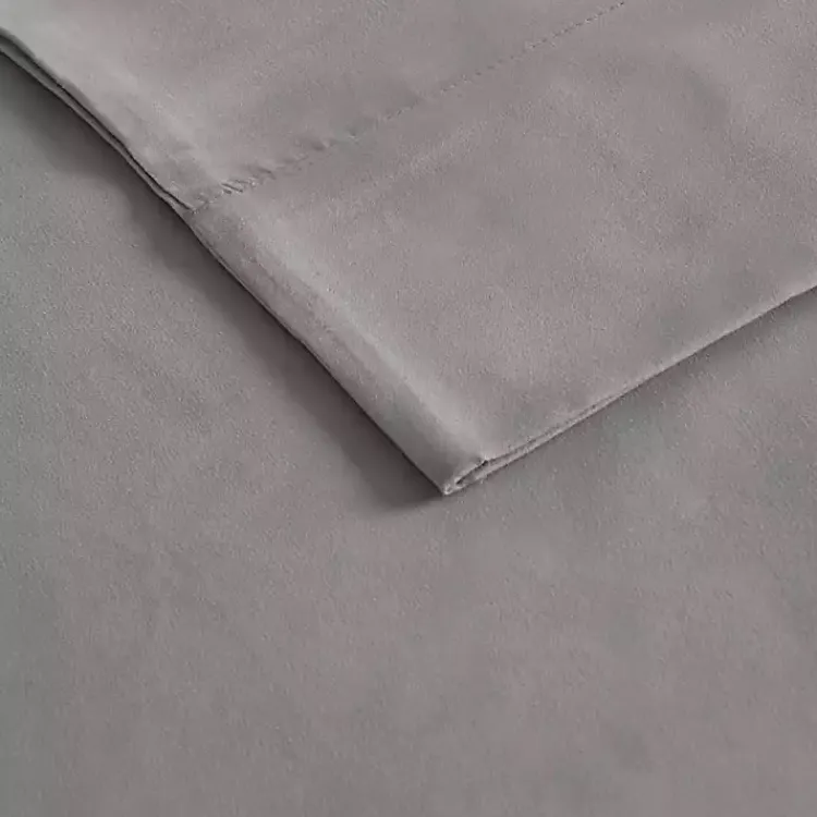 Kirklands Home Bed Sheets|All Season Moisture Wicking King Sheet Set Gray