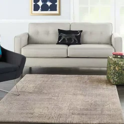 Kirklands Home Area Rugs|Gray and Beige Tally Textured Area Rug, 5x7