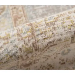 Kirklands Home Area Rugs|Gray and Beige Vintage Medallion Area Rug, 5x7