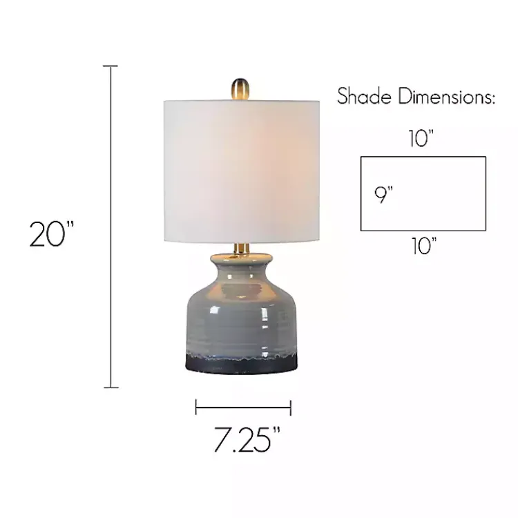 Kirklands Home Table Lamps|Gray and Black Ceramic Table Lamp, Set of 2 White