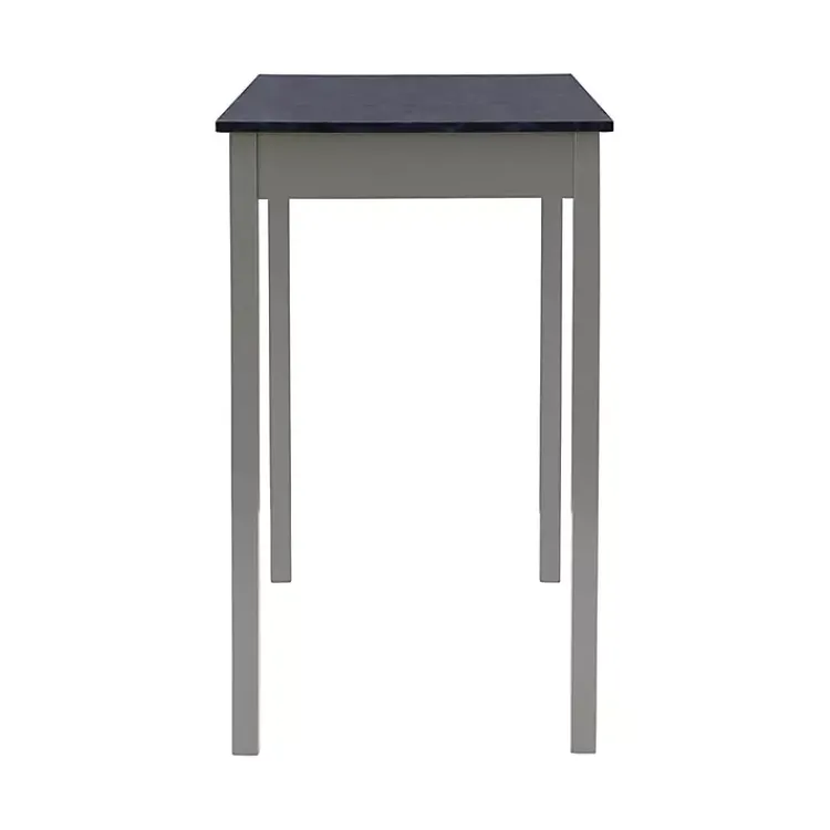Kirklands Home Dining Sets|Gray and Black 3-pc. Stool and Table Set