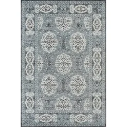 Kirklands Home Area Rugs|Gray and Blue Alex Area Rug, 5x7