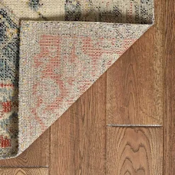 Kirklands Home Area Rugs|Gray and Blue Traditional Medallion Area Rug, 8x10