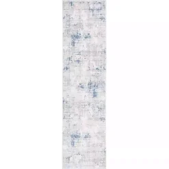 Kirklands Home Area Rugs|Gray and Blue Whisper Abstract Runner, 2x8
