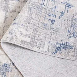 Kirklands Home Area Rugs|Gray and Blue Whisper Abstract Area Rug, 5x7