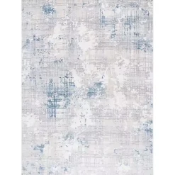Kirklands Home Area Rugs|Gray and Blue Whisper Abstract Area Rug, 8x10