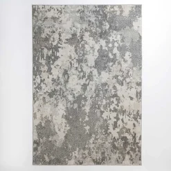Kirklands Home Area Rugs|Gray and Cream Wray Modern Area Rug, 5x8