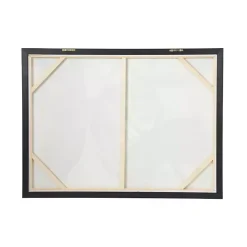 Kirklands Home Canvas Art|Gray and Gold Abstract Framed Canvas Art Print