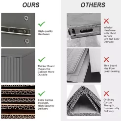 Kirklands Home Nightstands|and Gold Modern Ceandro Nightstand Gray