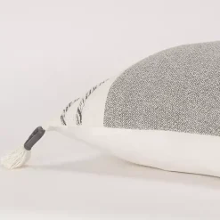 Sale Gray and Ivory Color Block Pillow Pillows