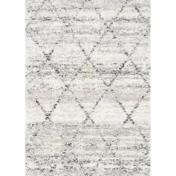 Kirklands Home Area Rugs|Gray and Ivory Fontana Shag Area Rug, 8x10