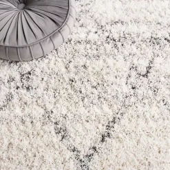 Kirklands Home Area Rugs|Gray and Ivory Fontana Shag Area Rug, 8x10