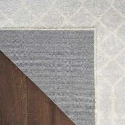 Kirklands Home Area Rugs|Gray and Ivory Moroccan Trellis Area Rug, 3x5