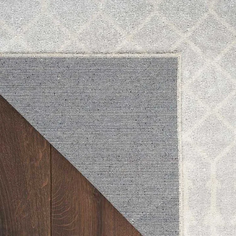 Kirklands Home Area Rugs|Gray and Ivory Moroccan Trellis Area Rug, 9x12