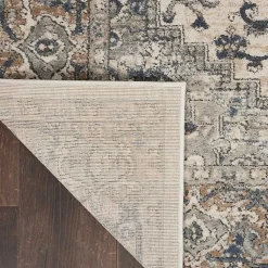 Kirklands Home Area Rugs|and Ivory Nadia Medallion Area Rug, 7x9 Gray