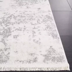 Kirklands Home Area Rugs|Gray and Ivory Whisper Abstract Runner, 2x8