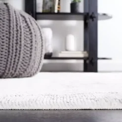 Kirklands Home Area Rugs|Gray and Ivory Whisper Abstract Runner, 2x8