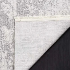 Kirklands Home Area Rugs|Gray and Ivory Whisper Abstract Area Rug, 5x7