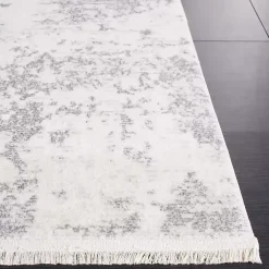 Kirklands Home Area Rugs|Gray and Ivory Whisper Abstract Area Rug, 6x6