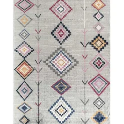 Kirklands Home Area Rugs|and Multicolor Aztec Area Rug, 8x10 Gray