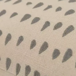 Gray and Natural Animal Patterned Lumbar Pillow Pillows