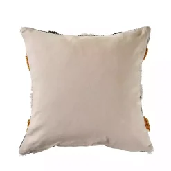 Online Gray and Orange Tufted Accent Pillow Pillows