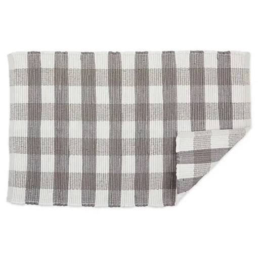 Kirklands Home Accent Rugs|and White Buffalo Check Accent Rug Gray