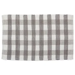 Kirklands Home Accent Rugs|and White Buffalo Check Accent Rug Gray