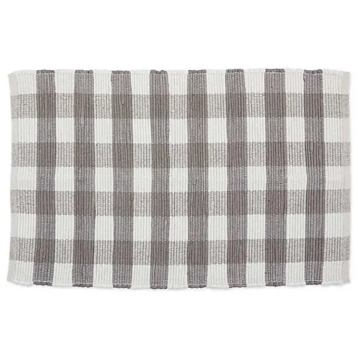 Kirklands Home Accent Rugs|and White Buffalo Check Accent Rug Gray