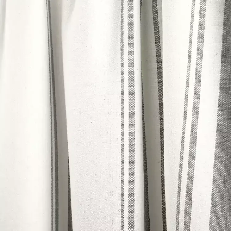 Kirklands Home Curtains & Drapes|Gray and White Farmhouse Stripe Valance