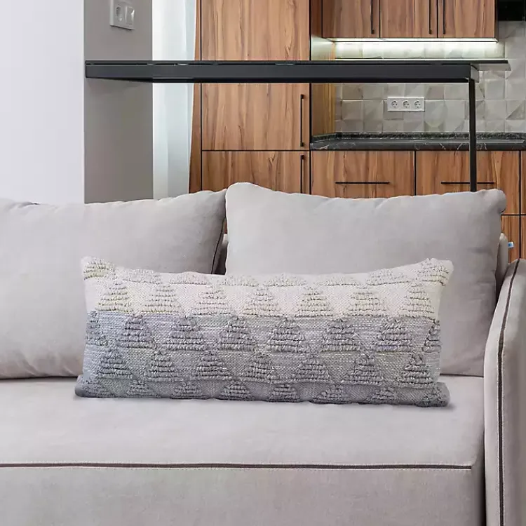 Discount and White Gradient Diamonds Lumbar Pillow Pillows