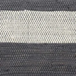 Kirklands Home Accent Rugs|and White Stripe Cotton Accent Rug, 2x3 Gray