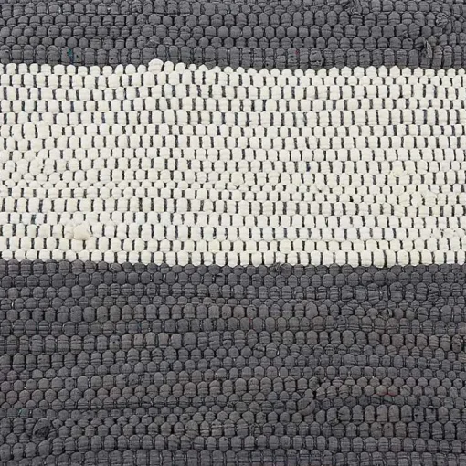 Kirklands Home Accent Rugs|and White Stripe Cotton Accent Rug, 2x3 Gray