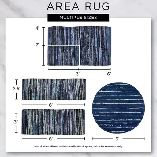 Kirklands Home Accent Rugs|and White Stripe Cotton Accent Rug, 2x3 Gray