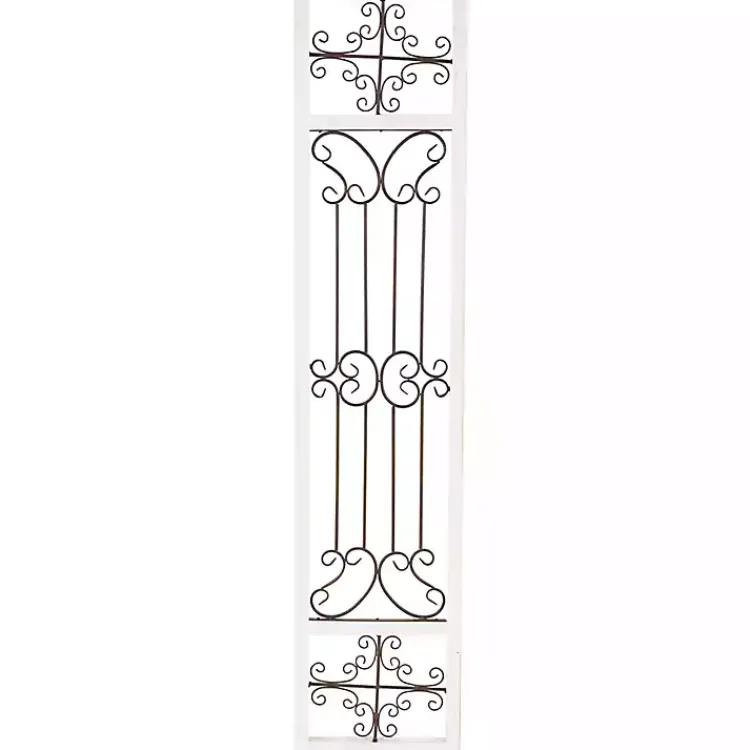 Kirklands Home Wall Plaques|Gray Angelic Scrollwork Panel Wall Plaque