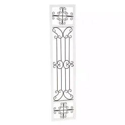 Kirklands Home Wall Plaques|Gray Angelic Scrollwork Panel Wall Plaque