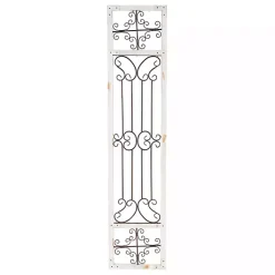 Kirklands Home Wall Plaques|Gray Angelic Scrollwork Panel Wall Plaque