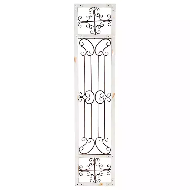 Kirklands Home Wall Plaques|Gray Angelic Scrollwork Panel Wall Plaque